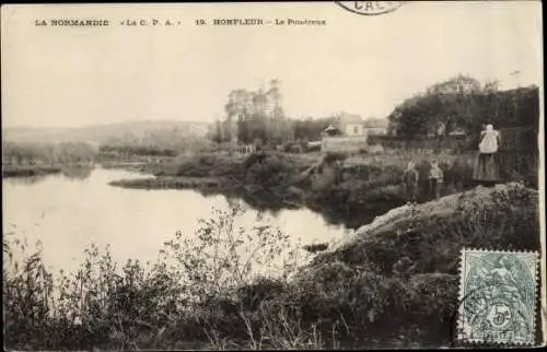 Ak Honfleur Calvados, Le Poudreux