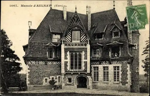 Ak Aulnay sur Iton Eure, Manoir