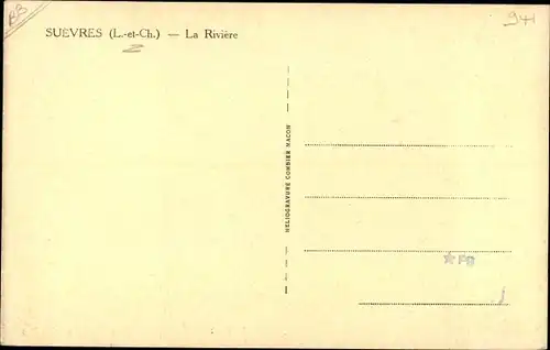 Ak Suèvres Loir-et-Cher, La Rivière