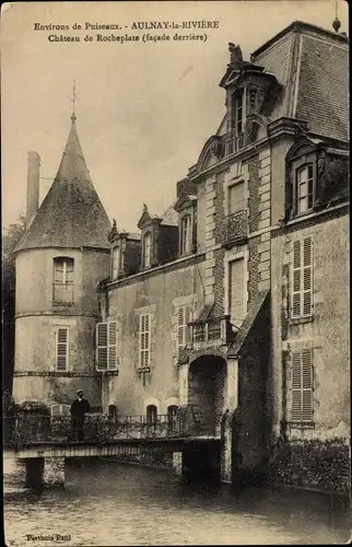 Ak Aulnay-la-Rivière Loiret, Château de Rocheplate