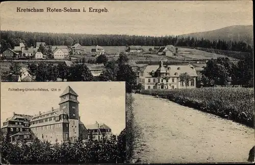 Ak Sehma Sehmatal im Erzgebirge, Fichtelberg Unterkunftshaus