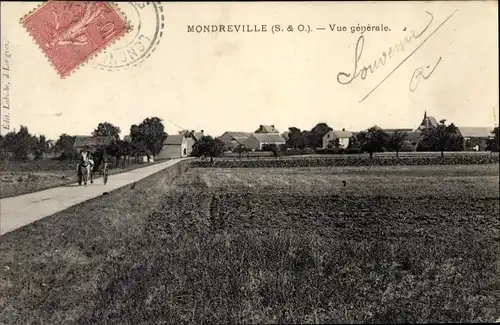 Ak Mondreville Yvelines, Gesamtansicht