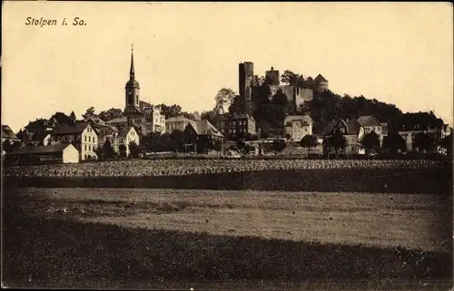 Ak Stolpen in Sachsen, Panorama