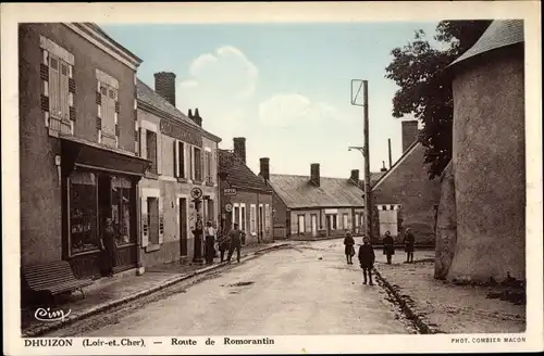 Ak Dhuizon Loir-et-Cher, Route de Romorantin