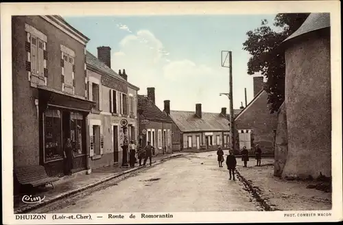 Ak Dhuizon Loir-et-Cher, Route de Romorantin