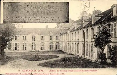 Ak Luzancy Seine et Marne, Chateau