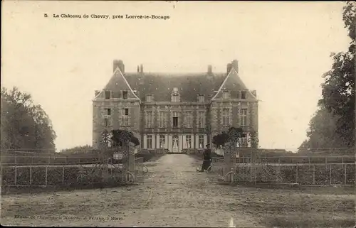 Ak Chevry Cossigny Seine et Marne, Le Chateau