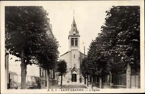 Ak Saint Gratien Val d’Oise, L'Eglise