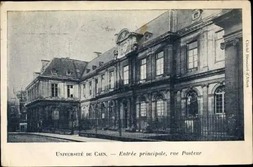 Ak Caen Calvados, Entrée principale, rue Pasteur