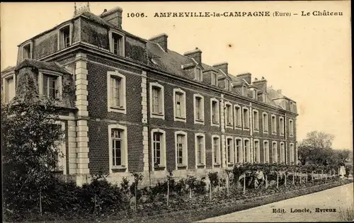 Ak Amfreville la Campagne Eure, Le Chateau