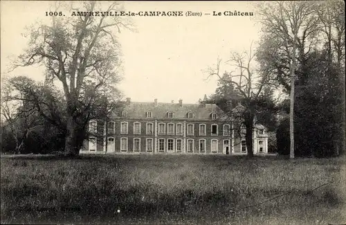 Ak Amfreville la Campagne Eure, Le Chateau