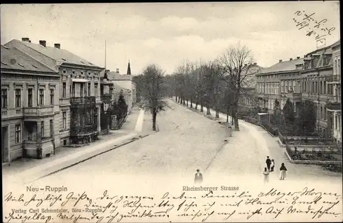 Ak Neuruppin in Brandenburg, Rheinsberger Straße