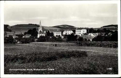 Ak Wolkersdorf im Weinviertel Niederösterreich, Hoch Wolkersdorf Totale