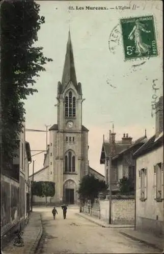 Ak Les Mureaux Yvelines, L'Église