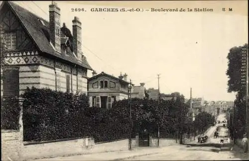 Ak Garches Hauts de Seine, Boulevard de la Station