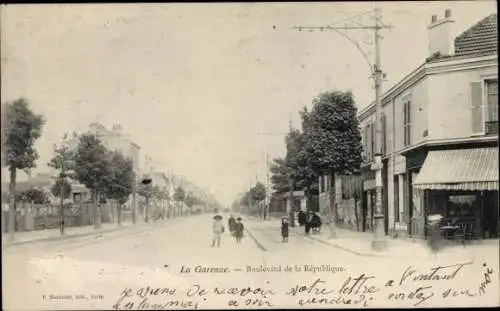 Ak La Garenne Hauts de Seine, Boulevard de la Republique