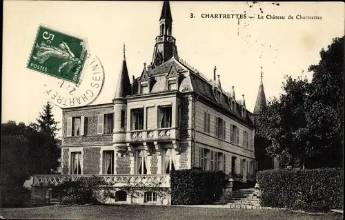 Ak Chartrettes Seine et Marne, Le Chateau de Chartrettes