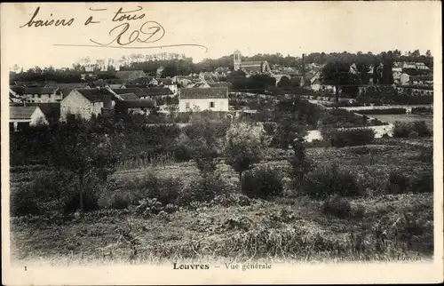 Ak Louvres Val d’Oise, Vue generale