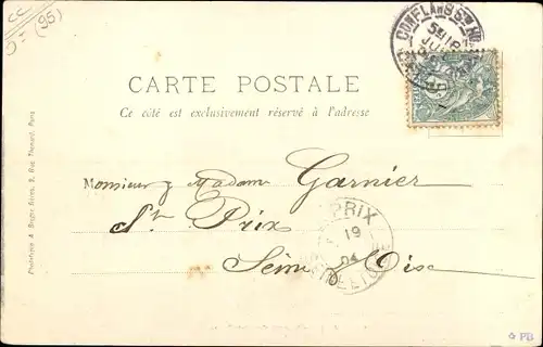 Ak Jouy le Moutier Val d’Oise, Vue generale