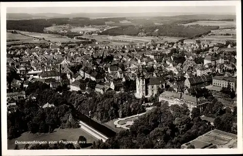 Ak Donaueschingen im Schwarzwald, Fliegeraufnahme