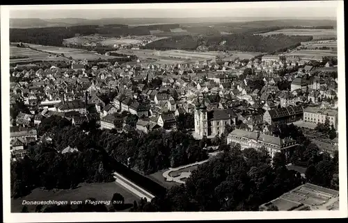 Ak Donaueschingen im Schwarzwald, Fliegeraufnahme