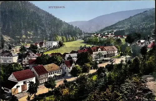 Ak Stutzhaus Luisenthal in Thüringen, Panorama