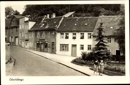 Ak Eckartsberga Burgenlandkreis, Straßenpartie