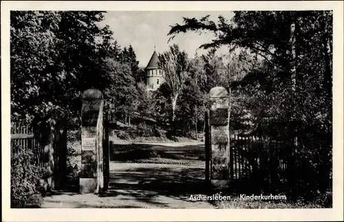 Ak Aschersleben im Salzlandkreis, Kinderkurheim