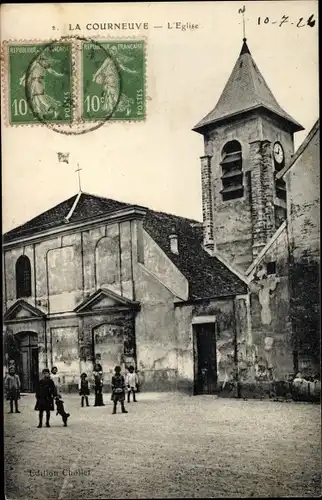 Ak La Corneuve Seine-Saint-Denis, L'Eglise