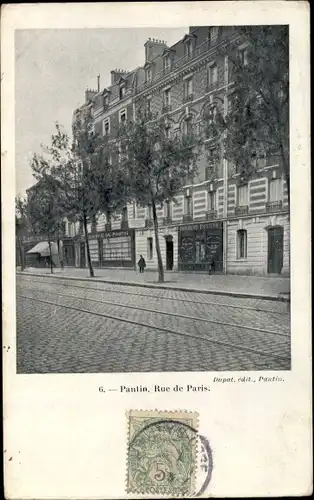 Ak Paulin Seine-Saint-Denis, Rue de Paris