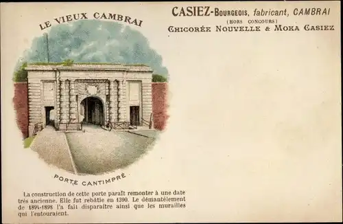 Ak Cambrai Nord, Casiez Bourgeois fabricant, Le Vieux Cambrai, Porte Cantimpre