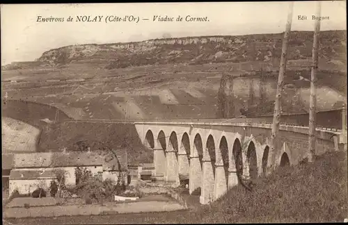 Ak Nolay Côte-d´Or, Viaduc de Cormot