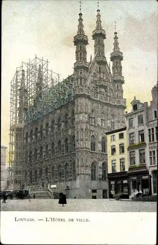 10 alte Ak Louvain, diverse Ansichten