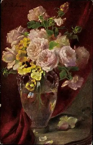 10 alte Ak Rosen, diverse Ansichten