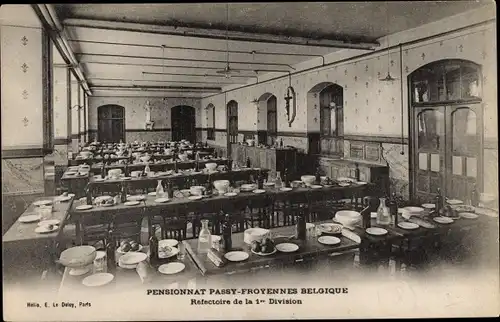 Ak Froyennes Tournai Wallonien Hennegau, Pensionat, Refectoire de la 1e Division