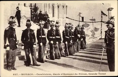 Ak Monaco, Carabiniers, Garde d'Honneur du Prince, Grande Tenue