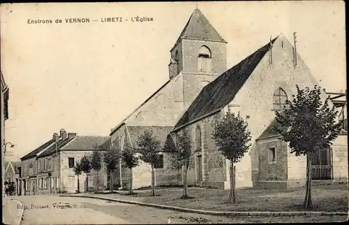 Ak Limetz Villez Yvelines Frankreich, L'Église