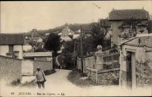 Ak Juziers Yvelines, Rue du Capron