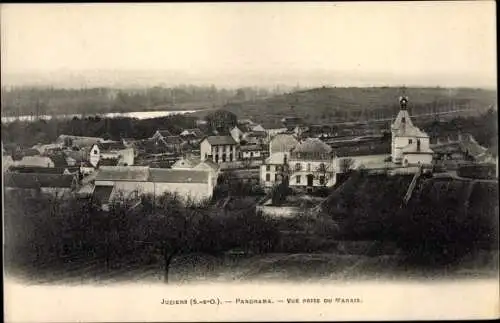 Ak Juziers Yvelines, Panorama, Vue prise du Marais