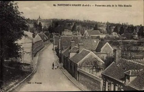 Ak Montfort l'Amaury Yvelines, Panorama pris de la Villa Blanche