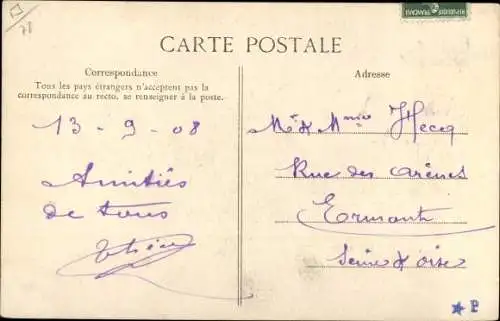 Ak Jouy en Josas Yvelines, vue d'Ensemble, clocher