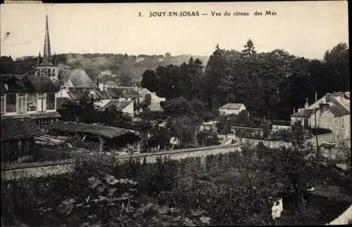 Ak Jouy en Josas Yvelines, Vue du côteau des Més, clocher