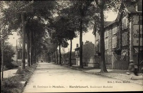 Ak Hardricourt en Yvelines, Boulevard Michelet