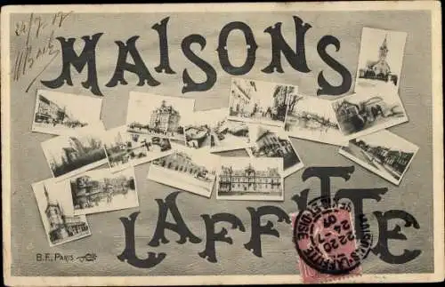 Ak Maisons Laffitte Yvelines, Teilansichten