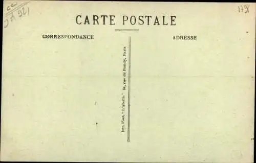 Ak Courbevoie Hauts de Seine, La Caserne, Entree principale