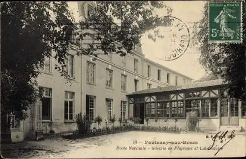 Ak Fontenay aux Roses Hauts de Seine, Ecole Normale, Galerie de Physique et Laboratoire