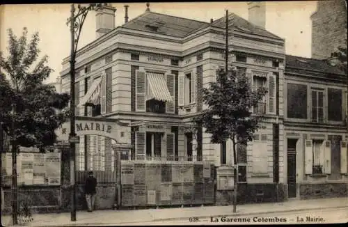 Ak La Garenne Colombes Hauts de Seine, La Mairie