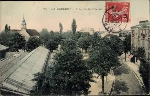 Ak La Garenne Hauts de Seine, Place de la Liberte