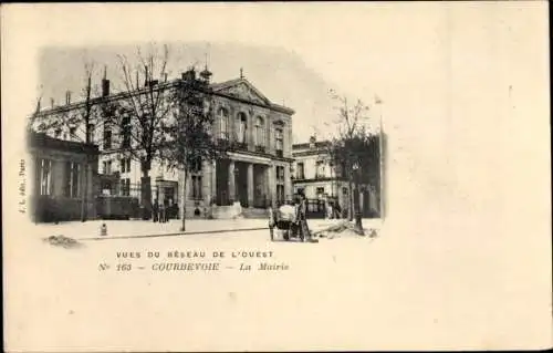 Ak Courbevoie Hauts de Seine, La Mairie