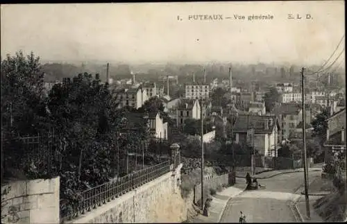 Ak Puteaux Hauts de Seine, Vue generale